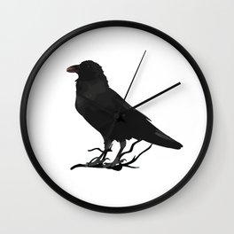 Black Gothic Crow Raven - EAP Nevermore Gift Wall Clock