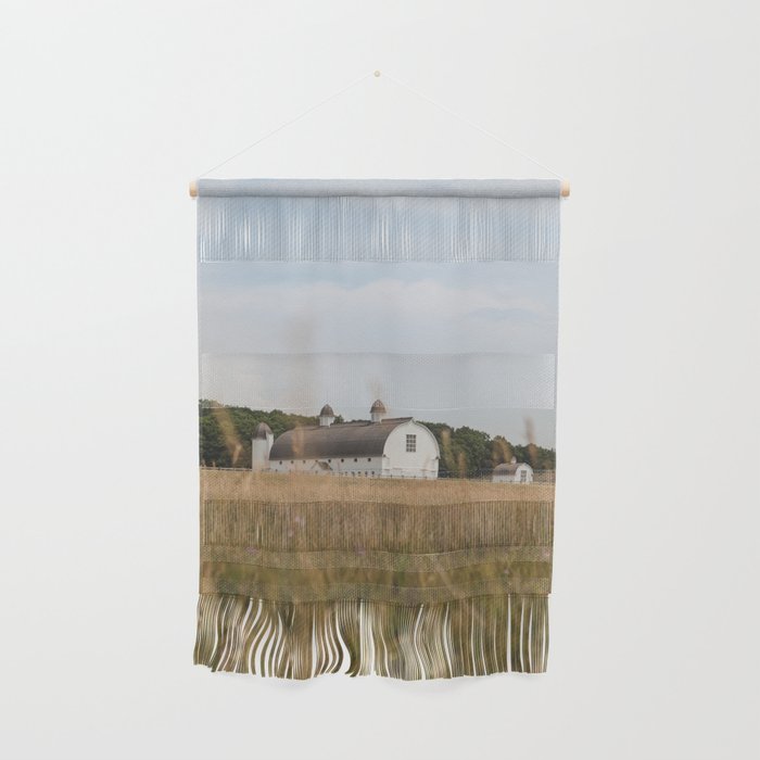 White Barn and Blue Sky Wall Hanging