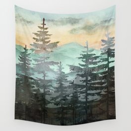 Pine Trees Wall Tapestry