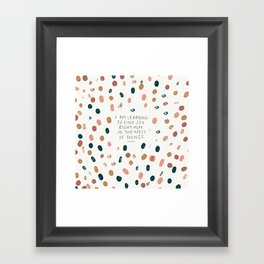 Joy in The Mess Of Things | Polka Dot Design Framed Art Print