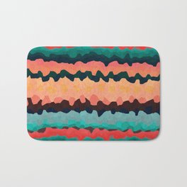 In the Canyon Bath Mat | Digital, Boho, Pattern, Yellow, Pop Art, Impressionist, Natural, Native, Southwest, Graphicdesign 