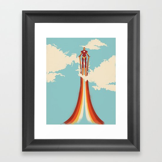 Through the Clouds Framed Art Print