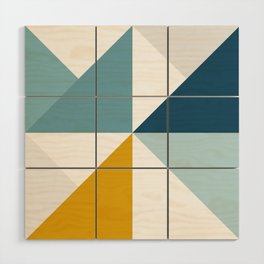 Modern Geometric 18/3 Wood Wall Art