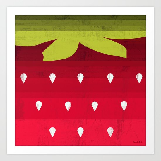 Strawberry Art Print