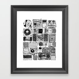 Music Boxes Framed Art Print