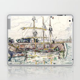 Docks at Saint Malo (1927) by Paul Signac Laptop Skin