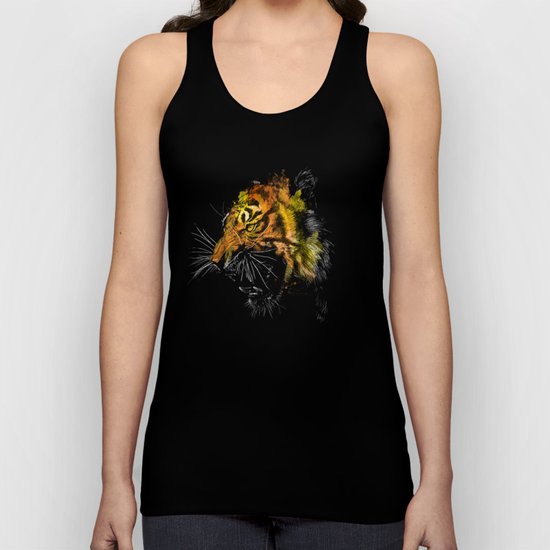 Tiger Roaring Wild Animal Roar Unisex Tank Top