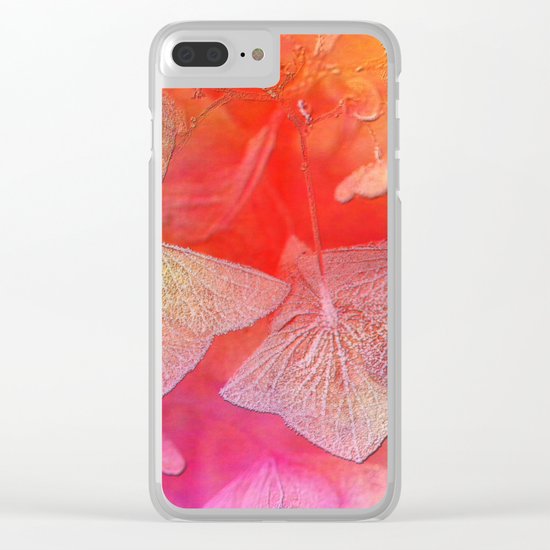 Withered hydrangea Clear iPhone Case