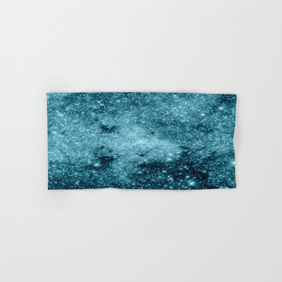 Teal Galaxy STars Hand & Bath Towel