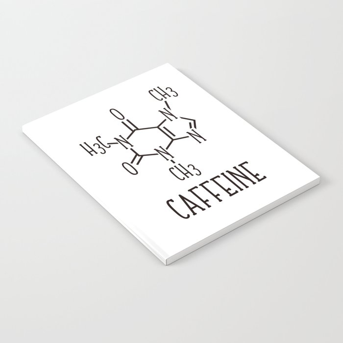 Caffeine Molecular Structure Chemistry Notebook