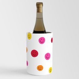 Happy Face Pattern (red/pink/yellow/orange) Wine Chiller