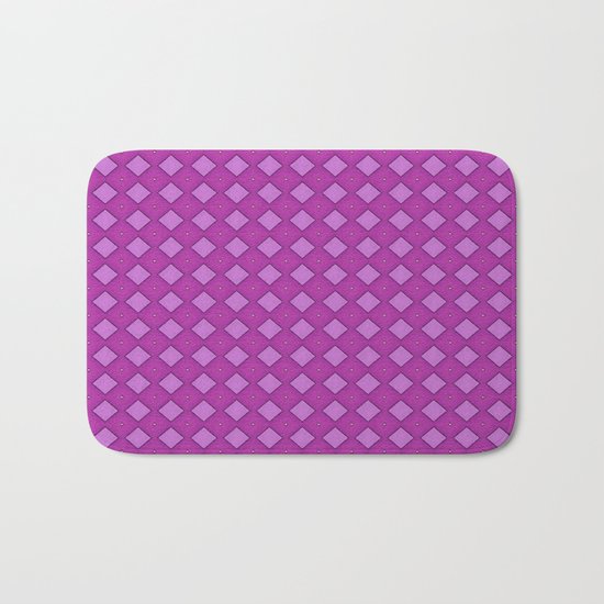 Diamonds - Pink Bath Mat