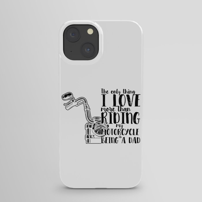 Motorcycle Riding Dad iPhone Case