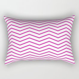 magneta pink zig zag lines Rectangular Pillow