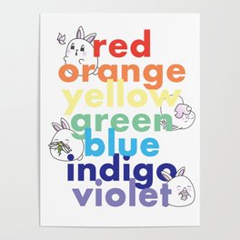 Colors of the rainbow Poster