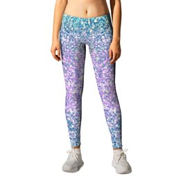Blue & Lilac Mermaid Glitter Ombre Leggings | Cute, Graphicdesign, Lightblue, Gradient, Lilac, Unicorn, Girly, Girls, Pretty, Glitter 
