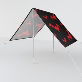 Halloween Bats Black & Red Sun Shade