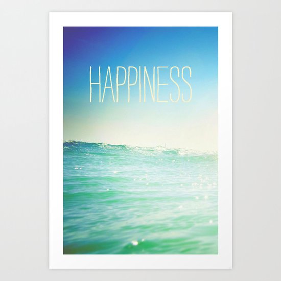 beachy happiness Art Print