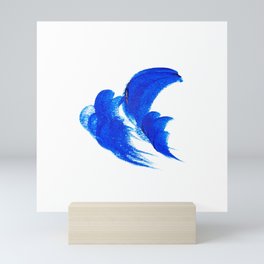 Blue acril Mini Art Print