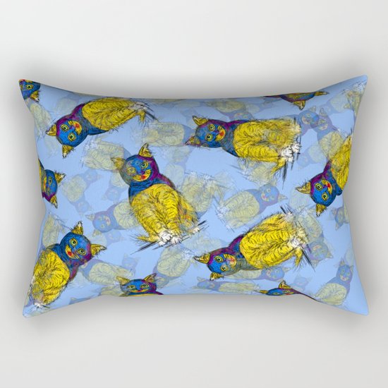 BAT CAT Pattern 1 Rectangular Pillow