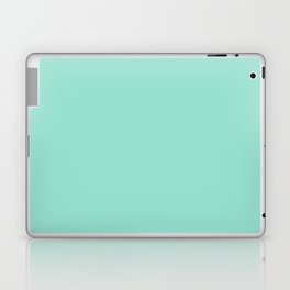 BEACH GLASS SOLID COLOR. Plain Turquoise Pastel Shade Laptop Skin