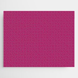 Pantone Orchid Flower pure magenta solid color modern abstract pattern  Jigsaw Puzzle