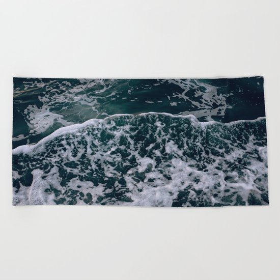 Waves and me Beach Towel