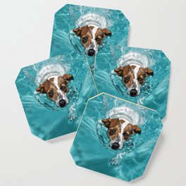 Jack Russell Terrier Swimming Coaster