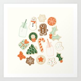 Christmas Cookies Art Print