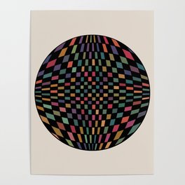 Circular Geometry - Rainbow Poster