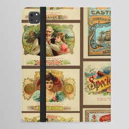 Vintage cigar box labels iPad Folio Case