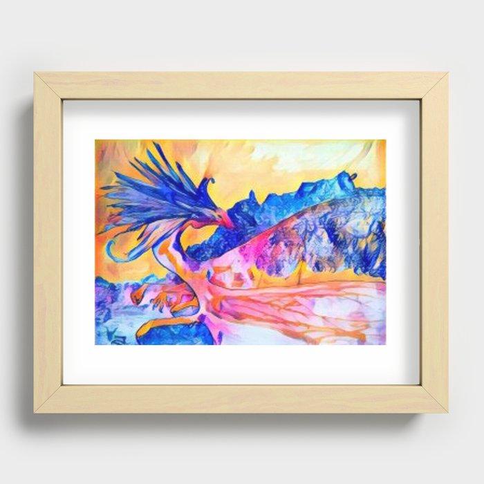 dragon benefico Recessed Framed Print