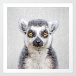 Lemur 2 - Colorful Art Print