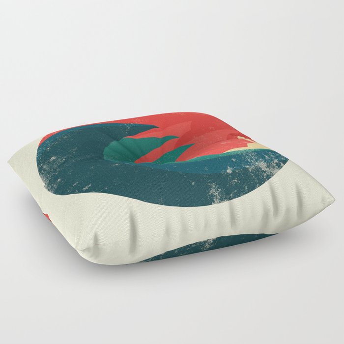 The wild ocean Floor Pillow