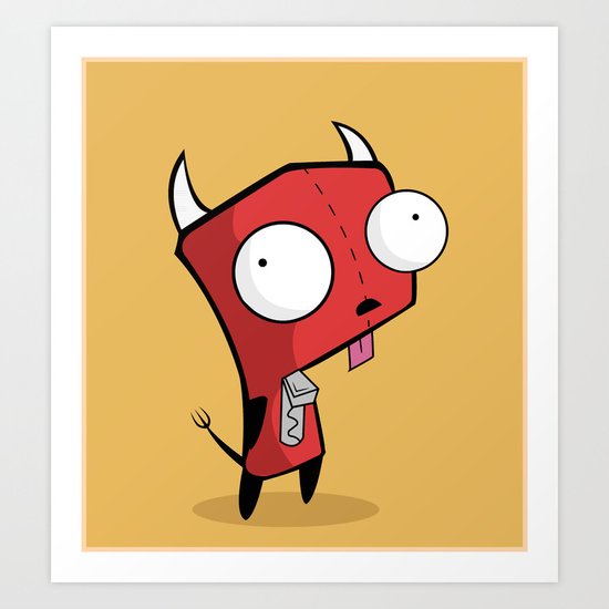 Devil Gir Art Print