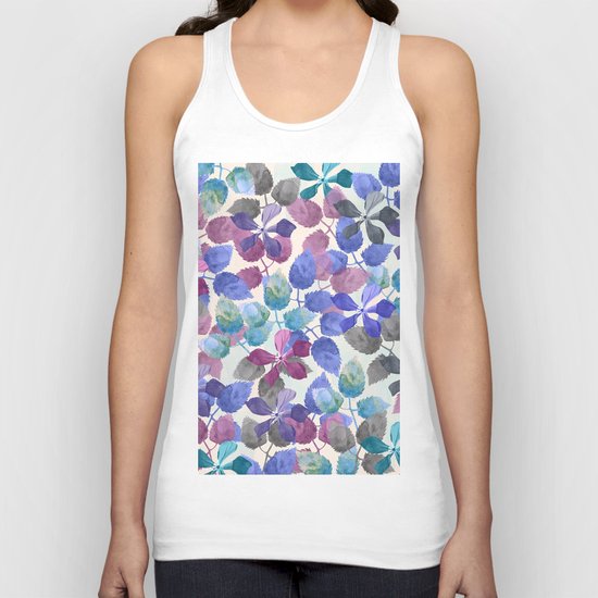 watercolor Botanical garden II Unisex Tank Top