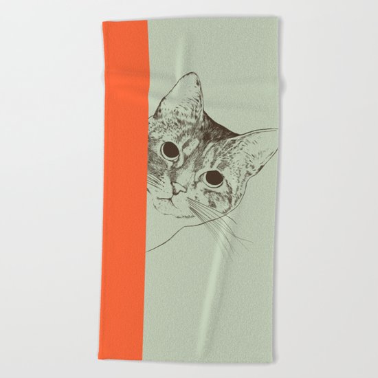 Cat Beach Towel