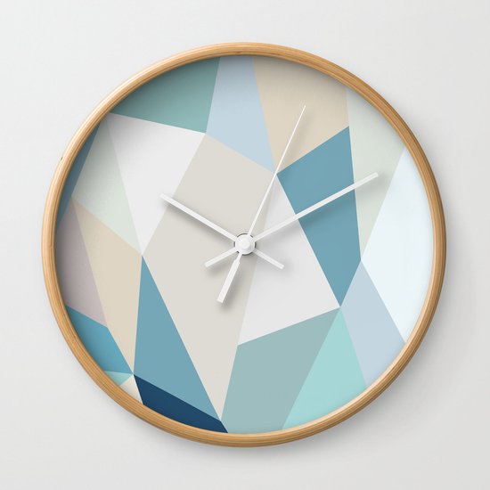 SPRING LOVE { BLUE } Wall Clock