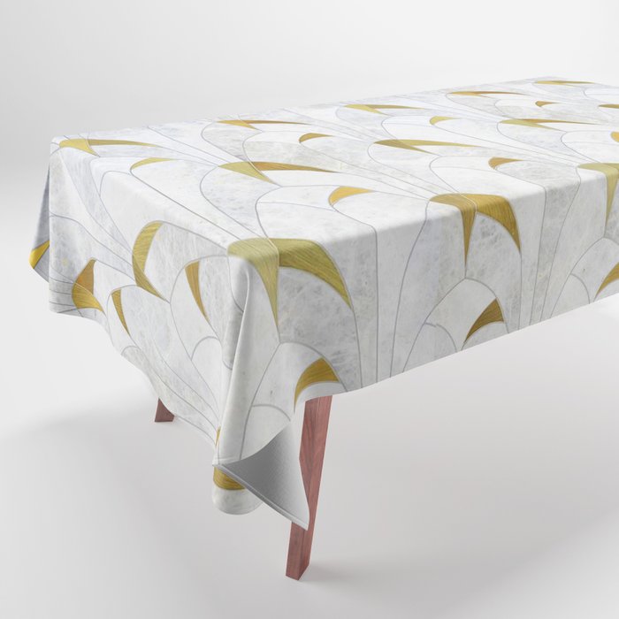 Gold Marble Deco Arch Tablecloth