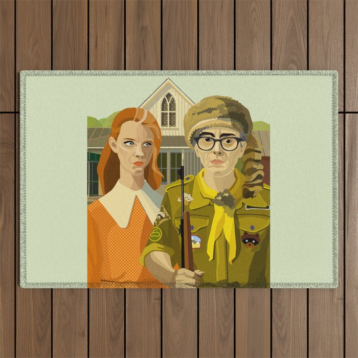 Moonrise Kingdom Gothic Outdoor Rug