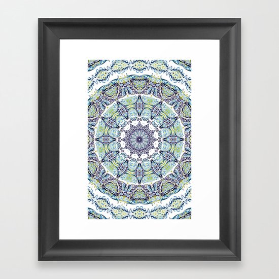 Turkish mandala Framed Art Print