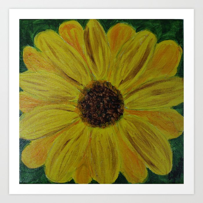 Autumn Sunset Sunflower I Art Print