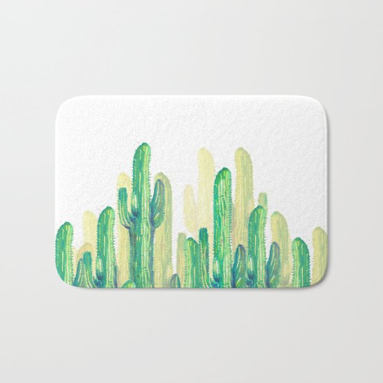 New! Cactus 4 Bath Mat