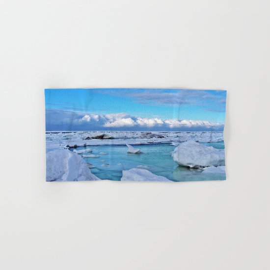 Frozen, and clouds on the Horizon Hand & Bath Towel