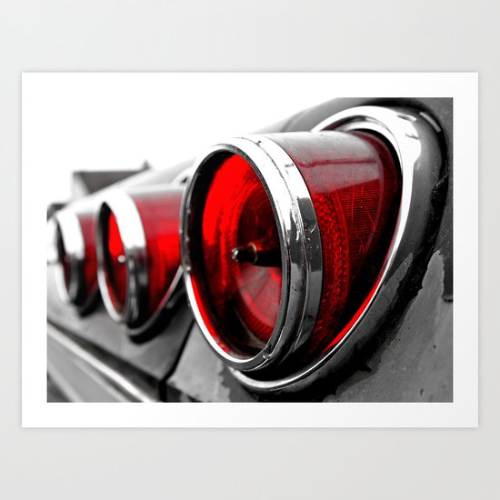 Impala taillights Art Print
