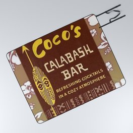 Tiki Art - Coco's Calabash Bar Picnic Blanket
