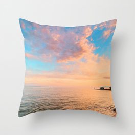 New England Sunset  Throw Pillow
