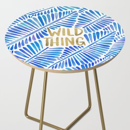 Wild Thing – Blue & Gold Side Table