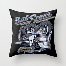 Bob Seger and The Silver Bullet Band Throw Pillow
