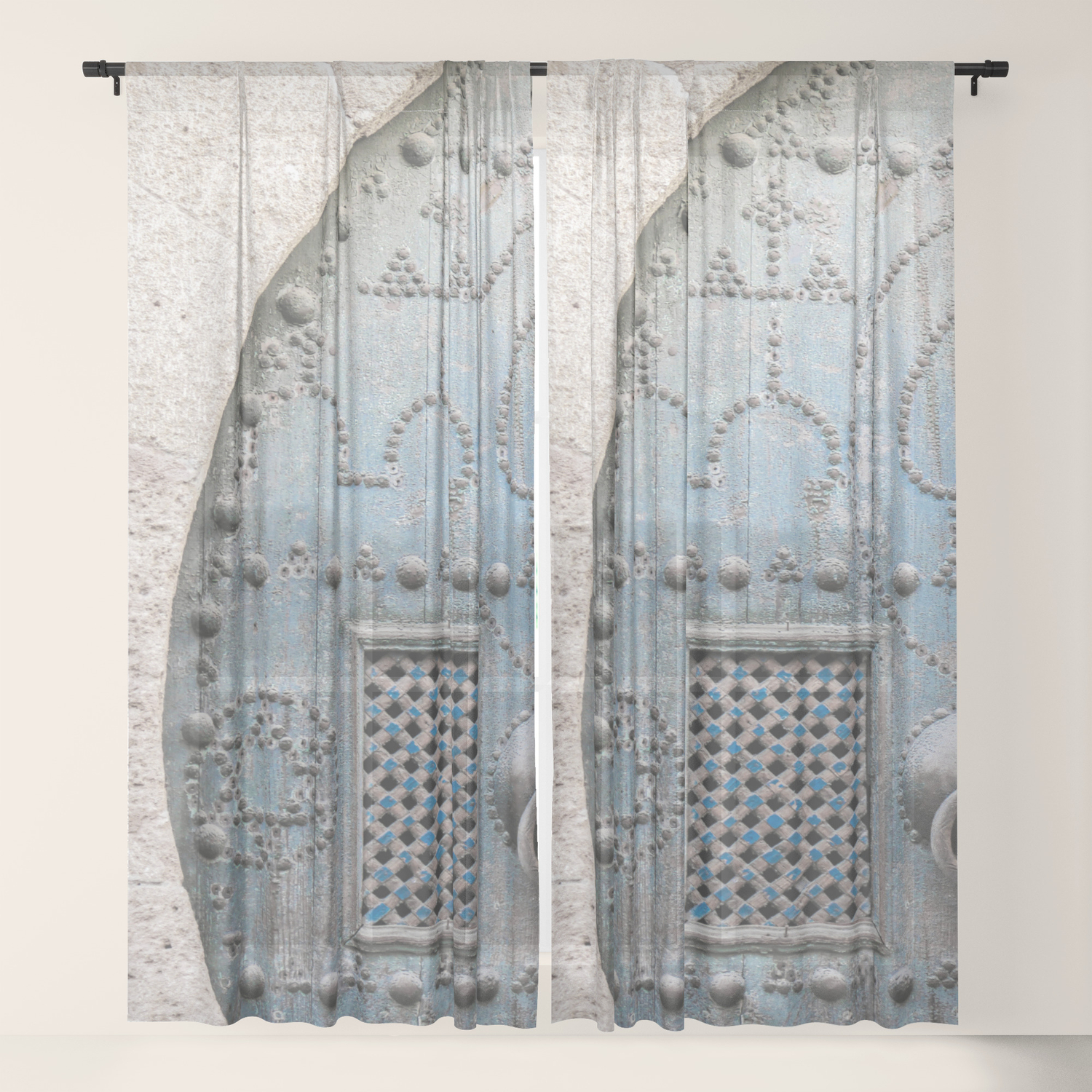 Oriental Door Sheer Curtain By Vibesandshapes Society6